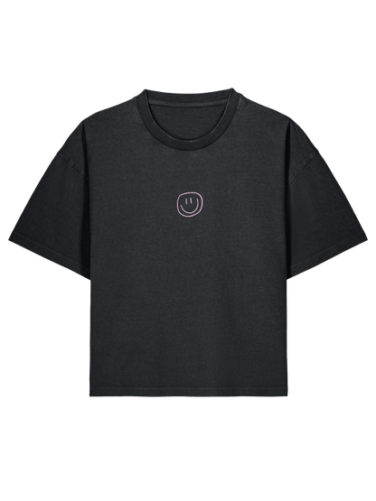 little smile - Women Shirt, vintage black