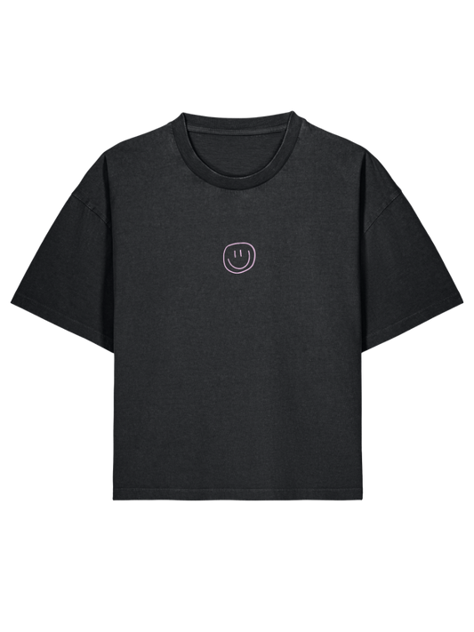 little smile - Women Shirt, vintage black