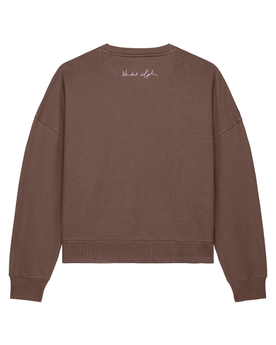 little smile - Women Sweater, mokka