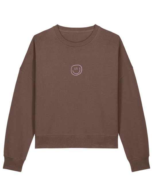 little smile - Women Sweater, mokka