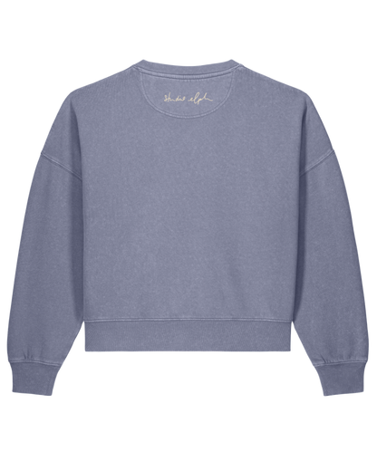 little smile - Women Sweater, vintage blue