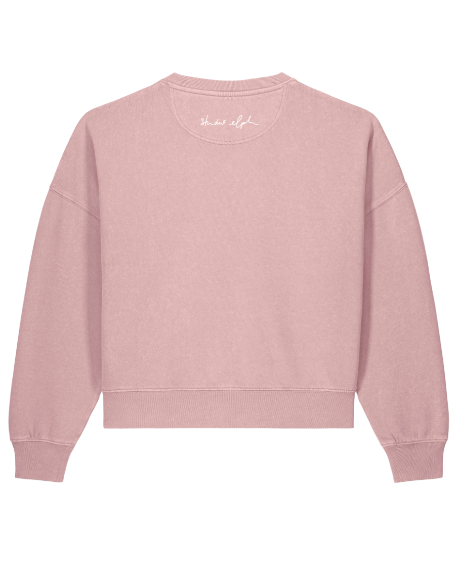 little smile - Women Sweater, vintage rose