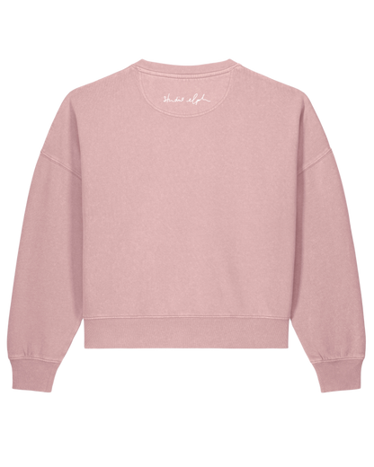 little smile - Women Sweater, vintage rose