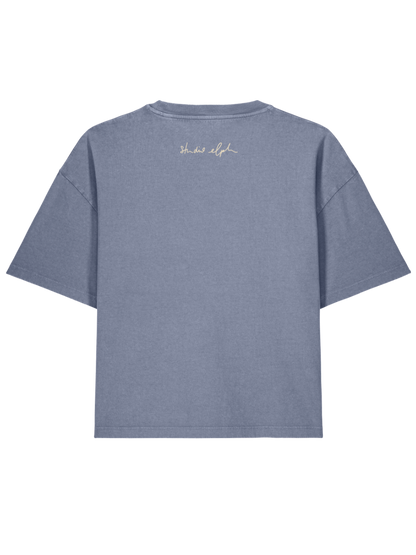little smile - Women Shirt, vintage blue