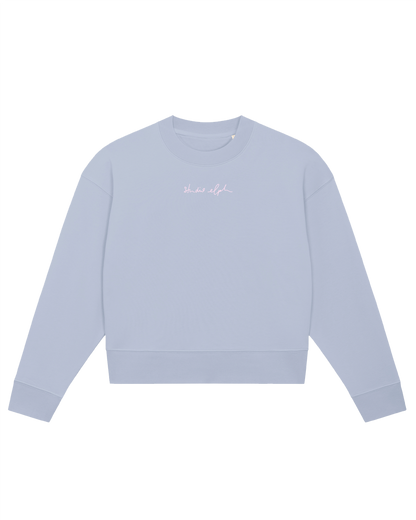 love peace joy - Women Sweater, hellblau