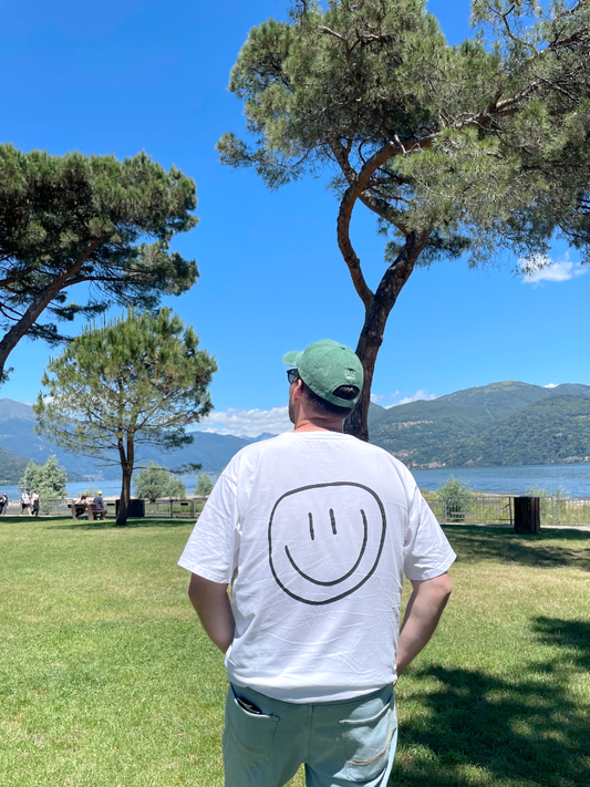 smiley - Unisex Shirt, weiß