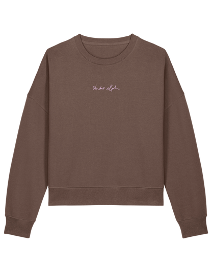smiley - Women Sweater, mokka