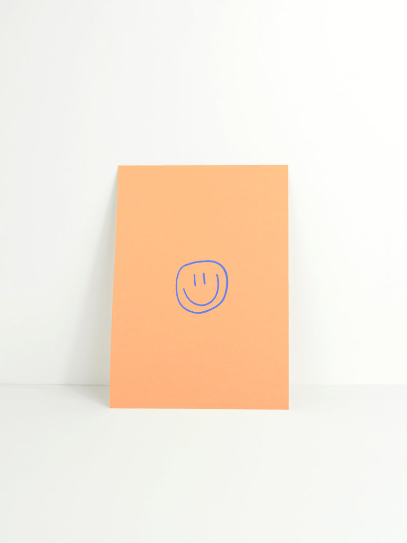 little smile - Postkarte, hellorange