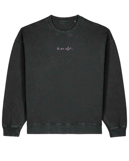 smiley - Unisex Sweater, vintage black - rosa