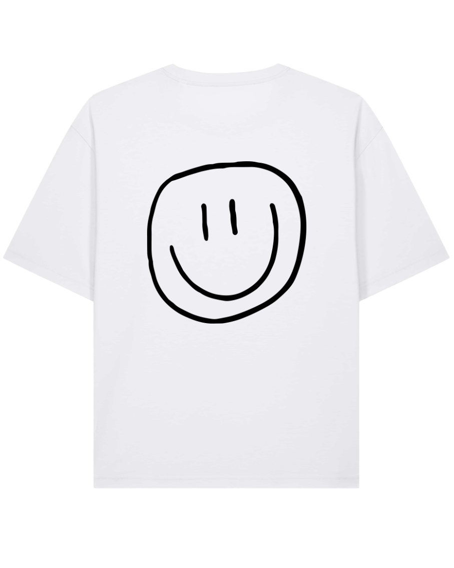 smiley - Unisex Shirt, weiß
