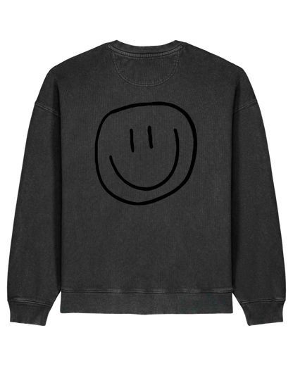 smiley - Unisex Sweater, vintage black