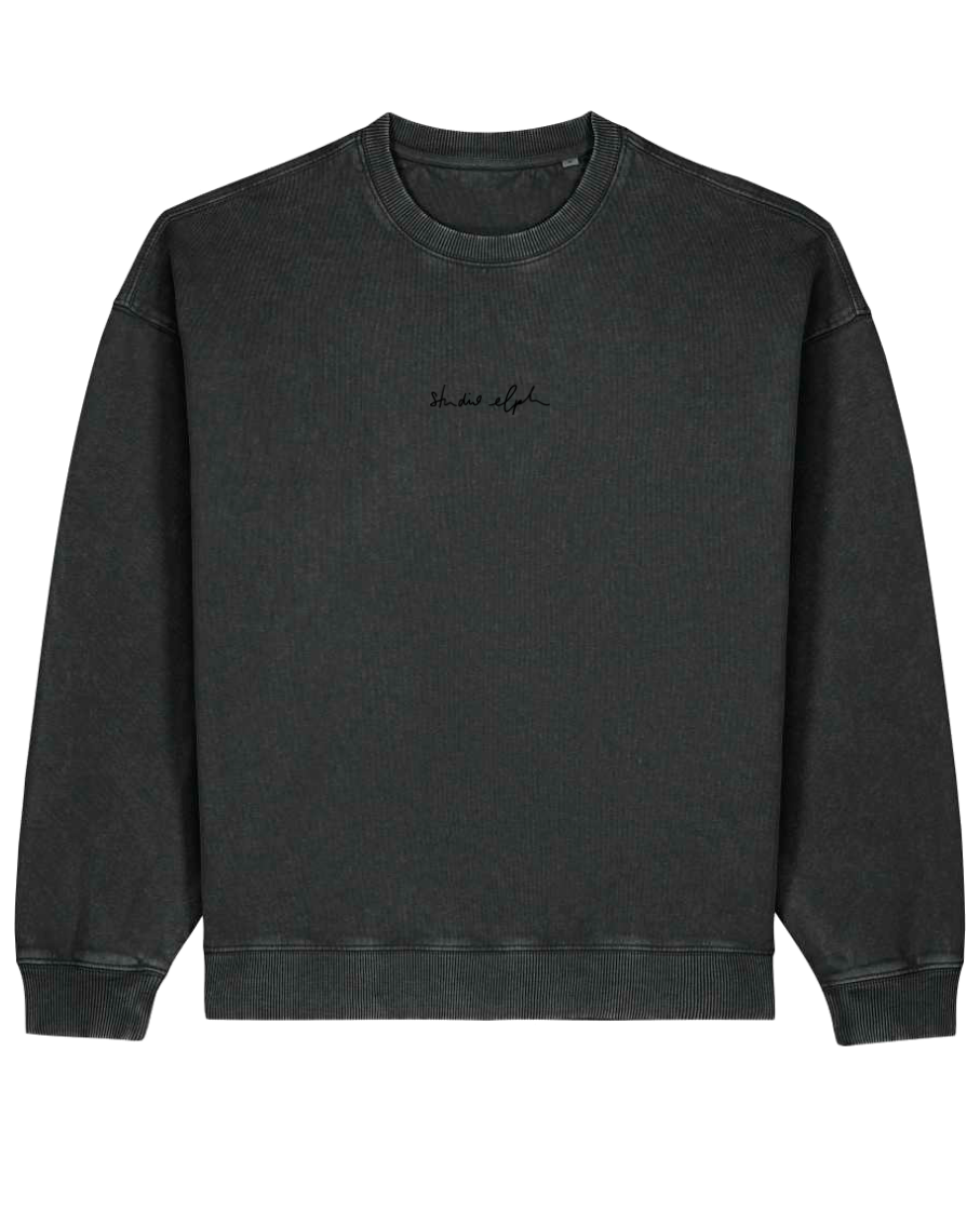 smiley - Unisex Sweater, vintage black