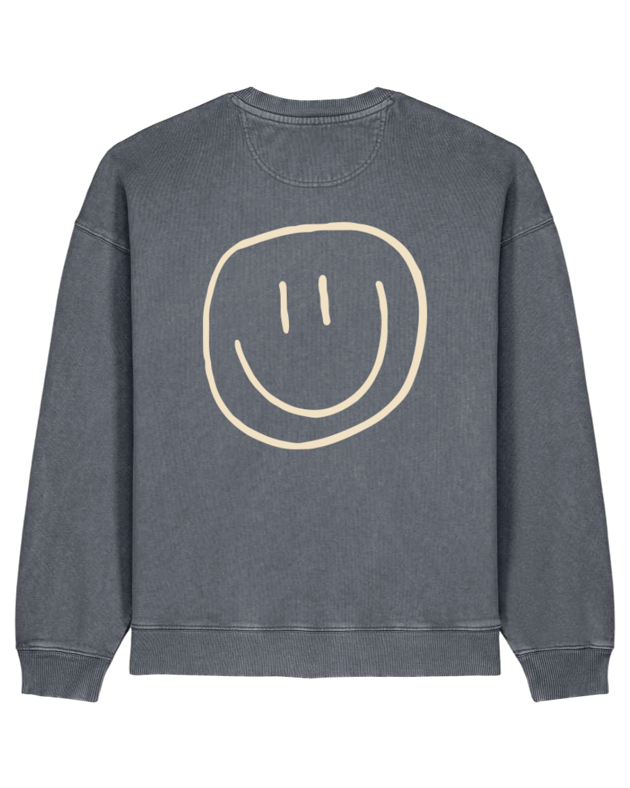 smiley - Unisex Sweater, vintage grey