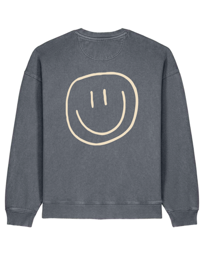 smiley - Unisex Sweater, vintage grey