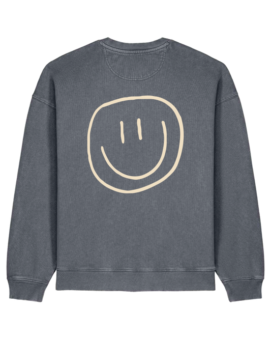 smiley - Unisex Sweater, vintage grey