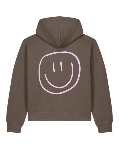 smiley - Women Hoodie, mokka