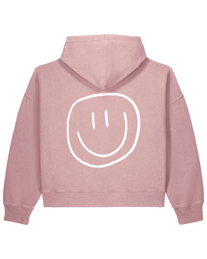 smiley - Women Hoodie, vintage rose