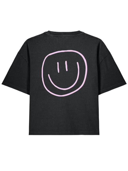 smiley - Women Shirt, vintage black