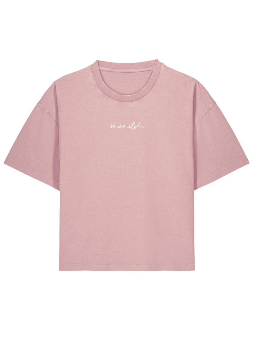 smiley - Women Shirt, vintage rose