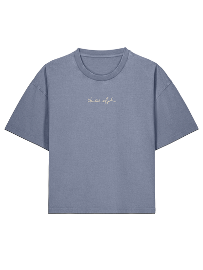 smiley - Women Shirt, vintage blue