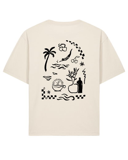 summer - Unisex Shirt, nature - schwarz